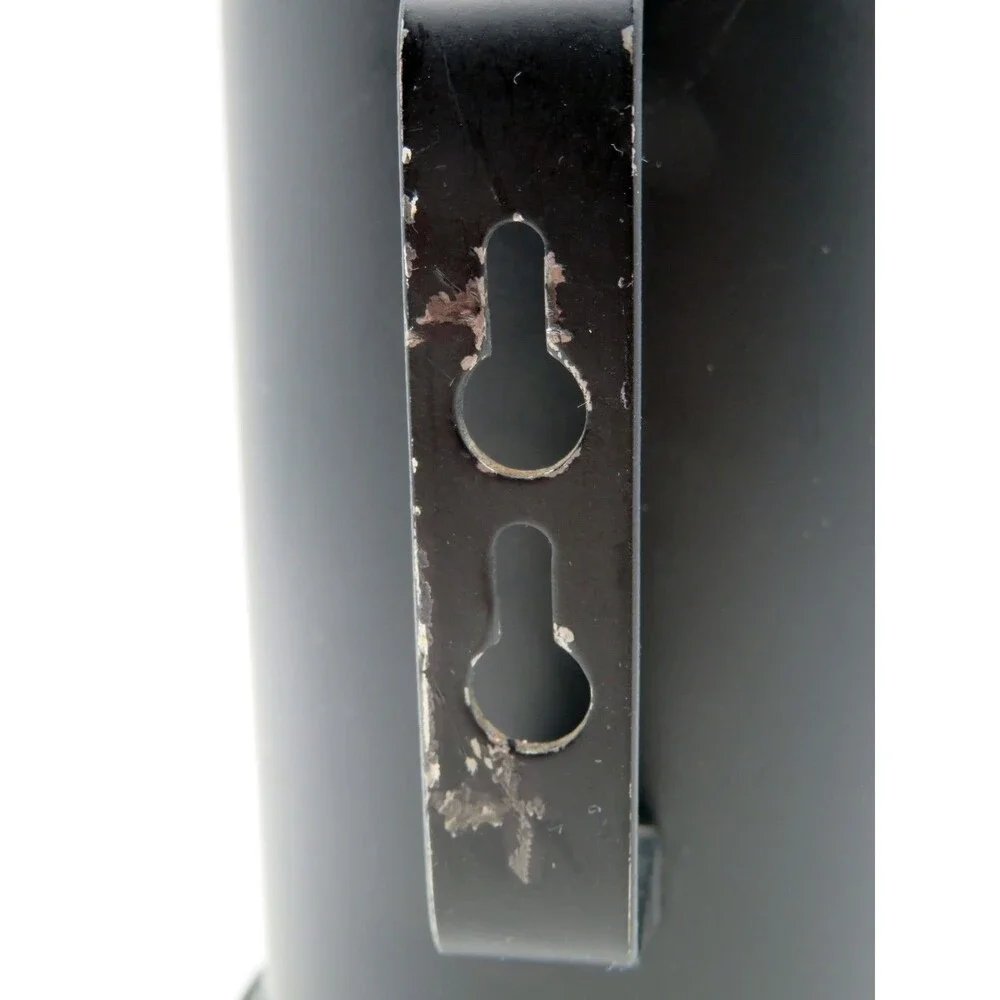 Vintage Style Black Tin Metal Candle Holder Wall Sconce Taper Chamberstick